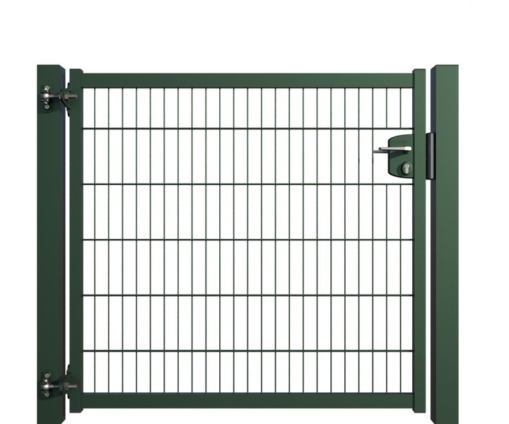 Gartentür aus Metall mit Schloss