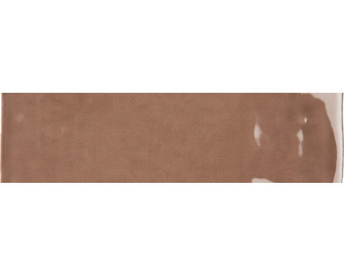 Wandfliese Bellini Marron glänzend 7,5x30cm