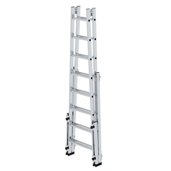 PROREGAL Sprossen-Stehleiter Treppengängig 2 x 8 Sprossen