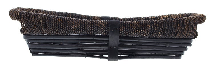 FRANK FLECHTWAREN | Schale Schiffchen, WEIDE, ca. 49 x 28 x 13 cm