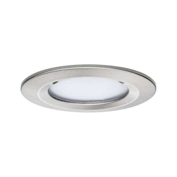 LED Einbauleuchte Nova Coin IP44 rund 78mm Tunable White 6W 530lm 230V Eisen gebürstet Aluminium