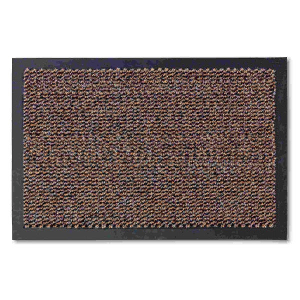 Fußmatte mit mehrfarbigem Muster und Rand