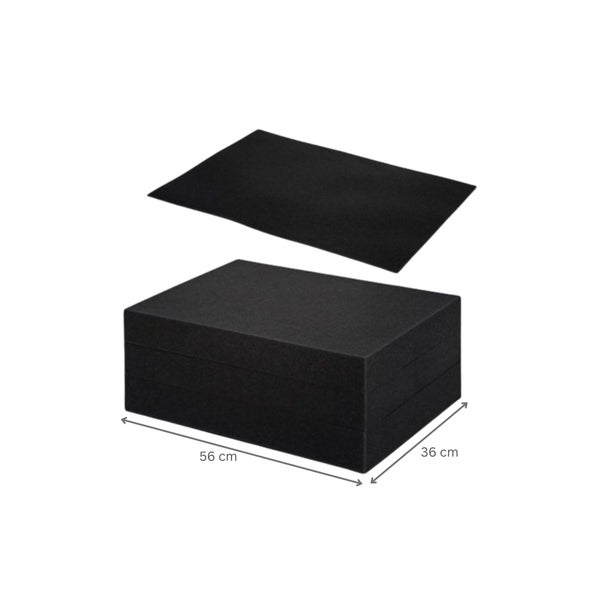 PROREGAL Eurobox NextGen Portable Mit Rasterschaumstoff und Schaumstoffeinlage HxBxT 18,5 x 40 x 60 cm 34 Liter Eurobehälter Transportbox