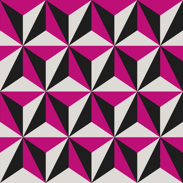 Grafisches Muster mit dreidimensionalen Dreiecken