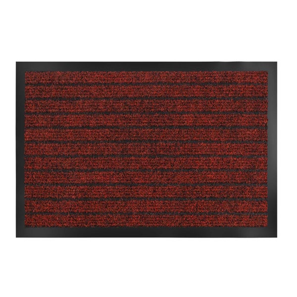 FLOORDIREKT Schmutzfangmatte Dura - Türmatte Für Innen & Außen - Rot - 100 x 120 cm