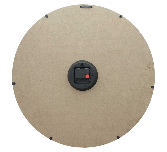 FRANK FLECHTWAREN | Wanduhr Globetrotter, METALL, MDF, 57 x 4 x 57 cm