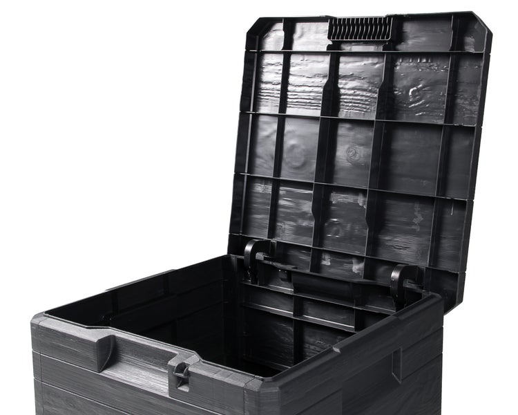 Ondis24 Kissenbox Madera Mini anthrazit, Aufbewahrungsbox, Box