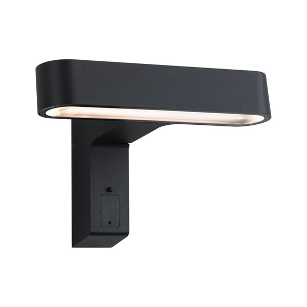 House LED Außenwandleuchte Ito Bewegungsmelder Horizontale Ausrichtung IP44 227x159mm 3000K 6W 450lm 230V 65° Anthrazit Metall, Kunststoff