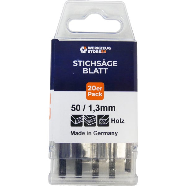 WS24 20x CV-Stichsägeblatt geschliffen/konisch GL 75 mm fein/sauber - WS24-100030