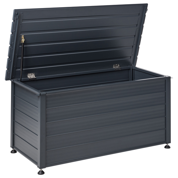 Aufbewahrungsbox CAMPALTO Metall 123 cm 60 cm Dunkelgrau