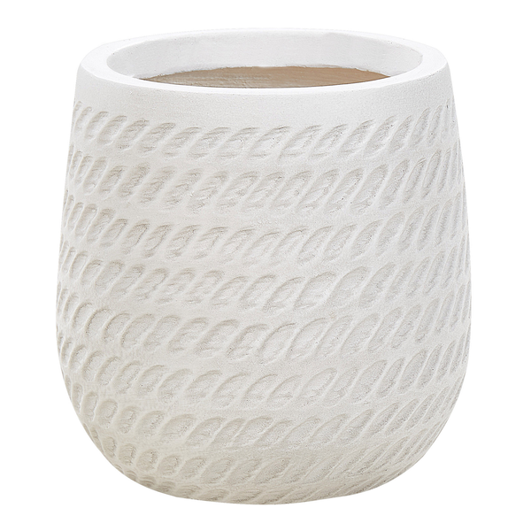 Blumenkübel LIVADIA 19 cm Cremeweiß