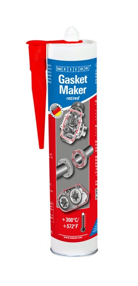 WEICON Gasket Maker | dauerelastischer Spezial-Dichtstoff | 310 ml | rot