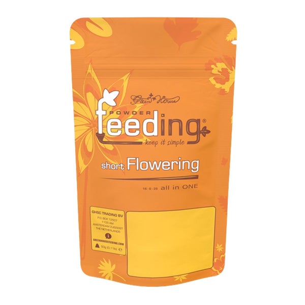Green House Feeding Short Flowering Dünger 125 g – Für schnellblühende Pflanzen, All-In-One