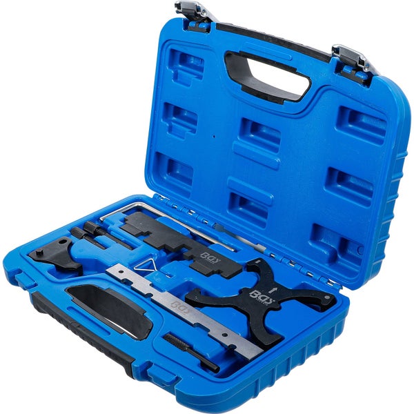 BGS Technic Werkzeugsatz zur Arretierung in einem blauen Werkzeugkoffer