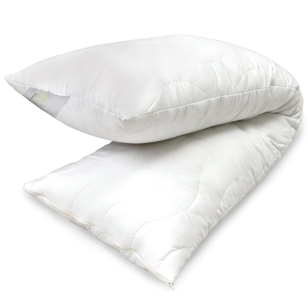 Zwei weiße Kopfkissen