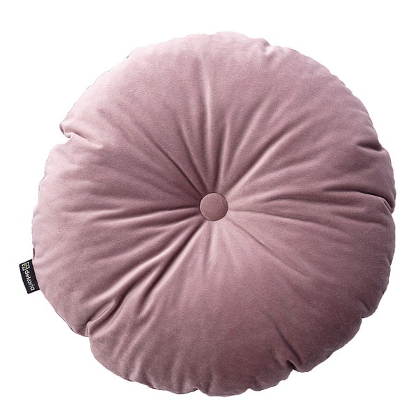 KISSEN Velvet rund, rosa, 37cm