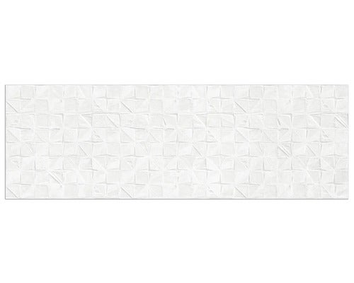 Steingut Wandfliese Momentum Decor White 30x90cm rektifiziert