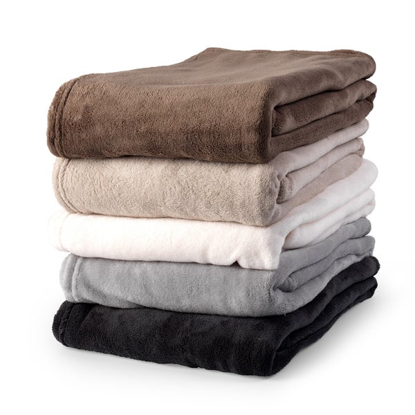 HARVEY - Wohndecke Fleece 150x200 cm - Pumice Stone - beige