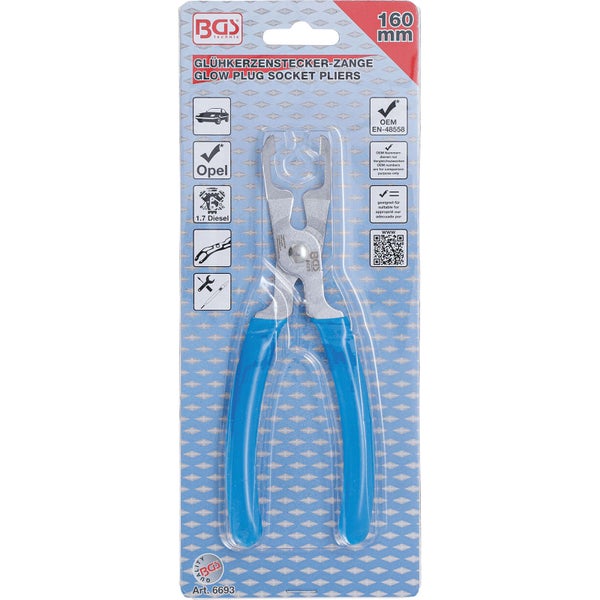 Werkzeugsatz für die Autoreparatur in blauem Koffer