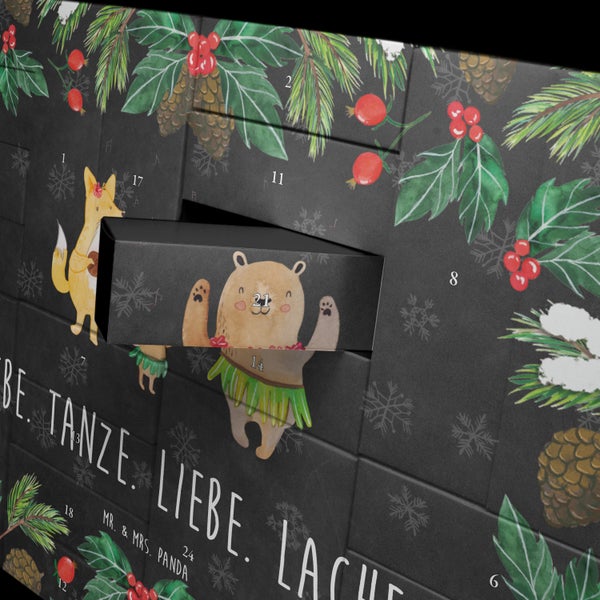Mr. & Mrs. Panda Befüllbarer Adventskalender Waldtiere Aloha - Schwarz