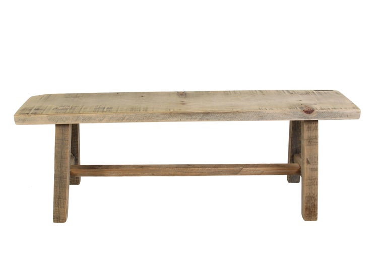 FRANK FLECHTWAREN | Holzbänkchen Used-Look, HOLZ, 78 x 15 x 28 cm