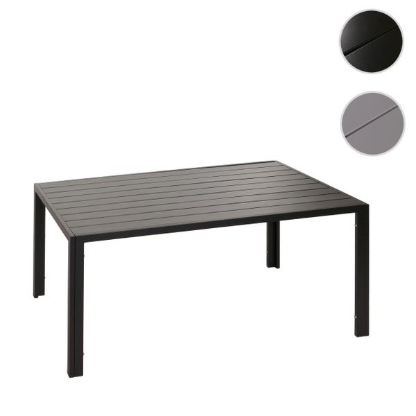 Rechteckiger Gartentisch aus Aluminium