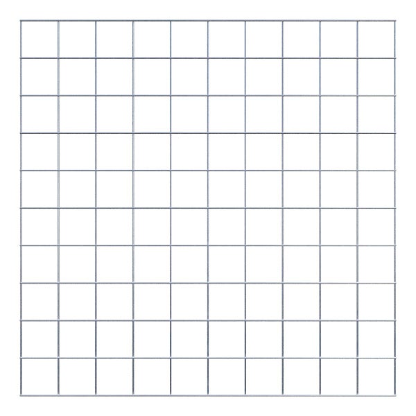 Gitter 10 x 10 cm Maschenweite - Maße: 100 x 100 cm
