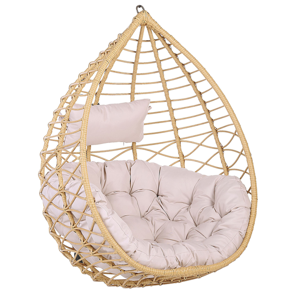 Hängesessel ARSITA Polyrattan Naturfarben