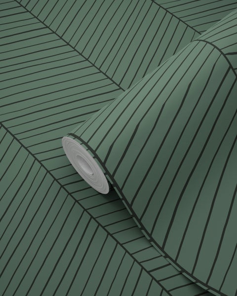 Tapetenrolle mit geometrischem Streifenmuster