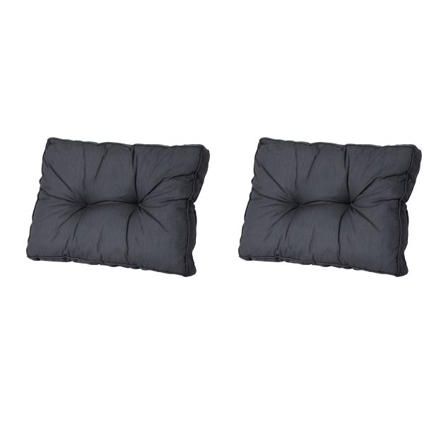 Florance Rückenkissen Basic schwarz - Ca. 43x60 cm - 2er-Set