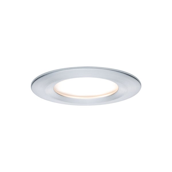LED Einbauleuchte Nova Coin Basisset starr IP44 rund 78mm Coin 3x6W 3x470lm 230V 2700K Alu gedreht