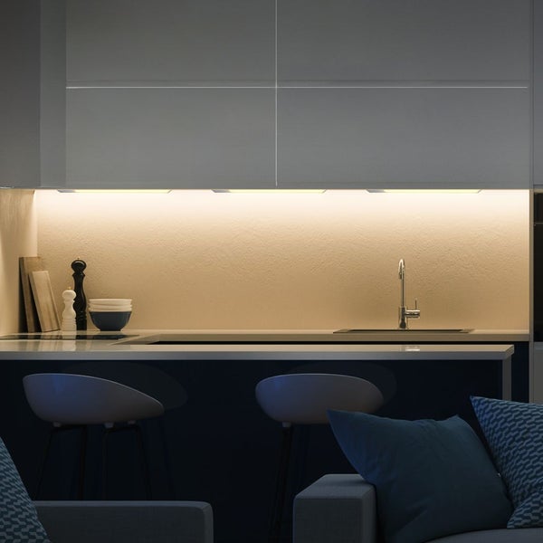 LED Unterbauleuchte, silber-titan, LED/10W