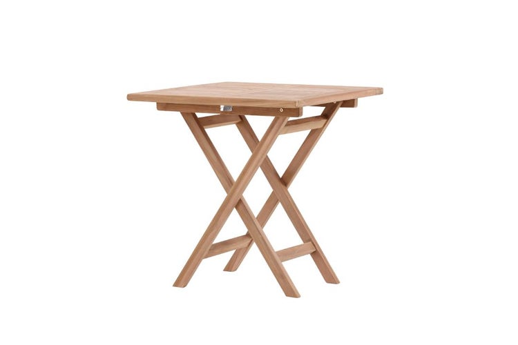 Quadratischer Klapptisch aus Holz für den Garten