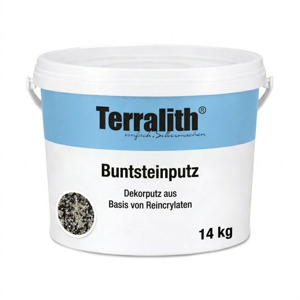 Terralith Buntsteinputz, Dekorputz auf Basis von Reinacrylaten, 14 Kilogramm