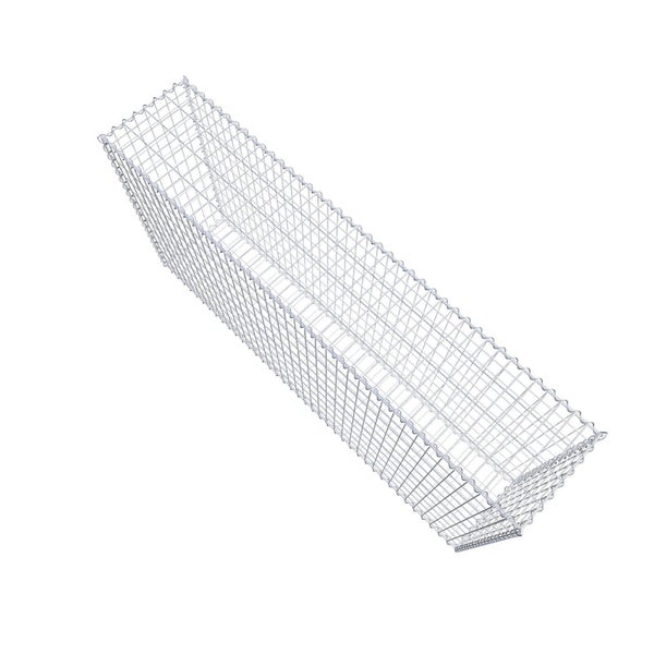 Gabione 200 cm x 100 cm x 40 cm (L x H x T), Maschenweite 5 cm x 10 cm, Spirale
