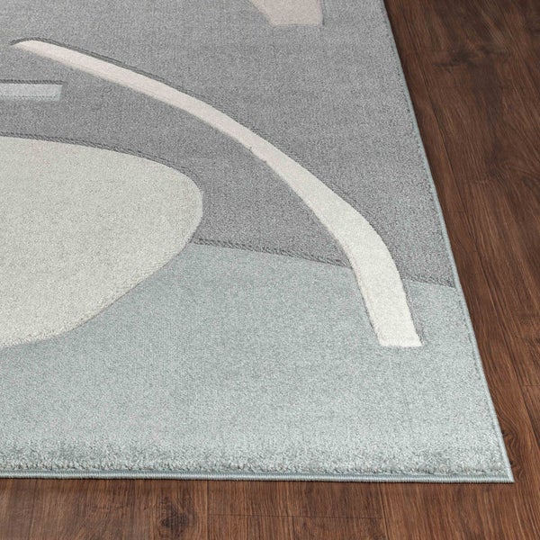 Teppich Skandi Blau/Grau 120x170 cm