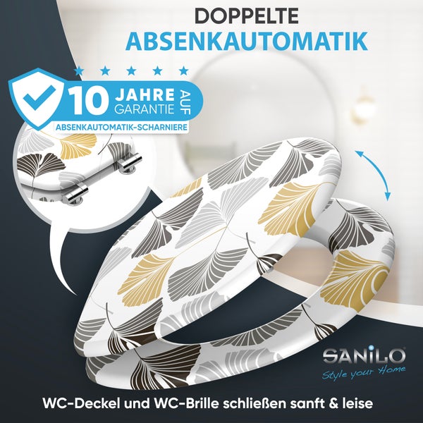 WC-Sitz mit Absenkautomatik Ginkgo
