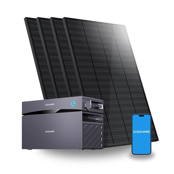 Sunshare Solaranlage mit Energiespeicher und Smartphone App