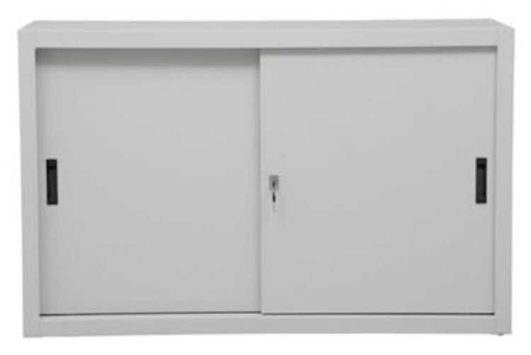 PROREGAL Schiebetürenschrank Ant 2 Ordernhöhen HxBxT 75 x 120 x 45 cm Grau