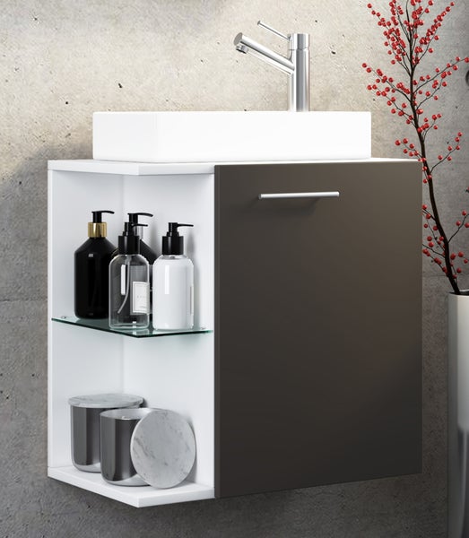 2-tlg Gäste WC Waschplatz Bad Waschtisch Hausa