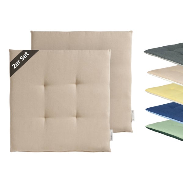 2er-Set Sitzkissen outdoor DOVE CHAIRPAD Beige 40 x 40 cm
