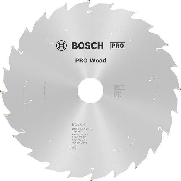 Bosch PRO Wood cordless Blatt für Kreissägen 210 x 1,7 x 30 mm - 2608837713