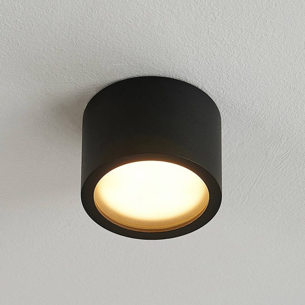 Arcchio Downlights Nieva (Modern) in Schwarz aus Aluminium (1 flammig, GX53) - Deckenleuchte Deckenlampe Einbauleuchte Flurleuchte