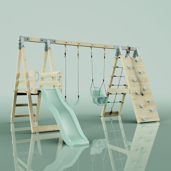 OutdoorToys Klettergerüst Schmetterling aus Holz in Grün