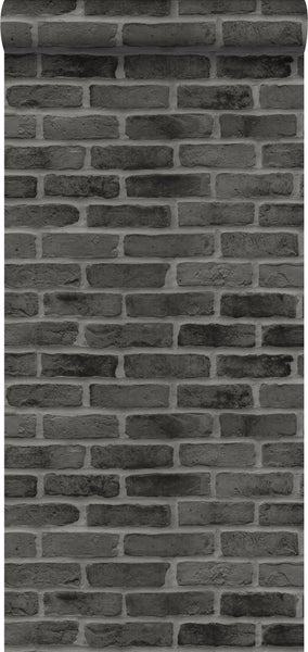 Walls4You Tapete Stein-Optik Dunkelgrau - 53 cm x 10.05 m - 935326