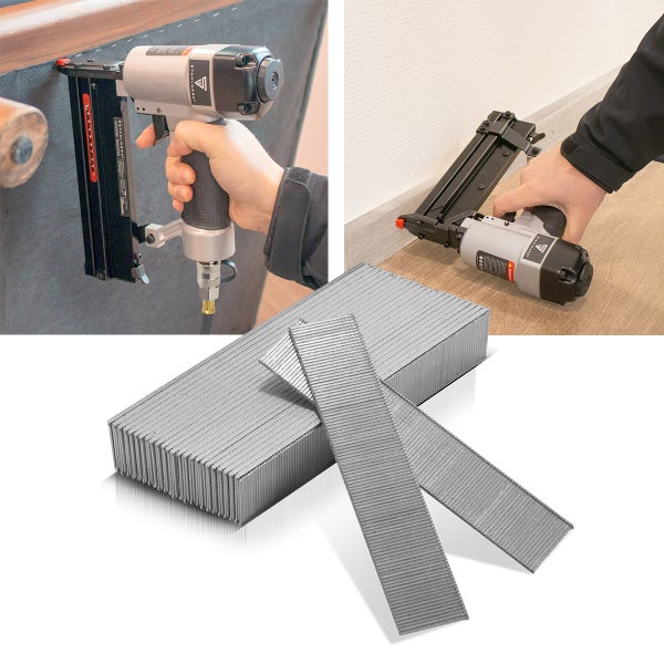 STAHLWERK Druckluft Nägel 25 mm Gauge 18 (1,25 x 1,05 mm) 2 mm Kopf 5.000er Set