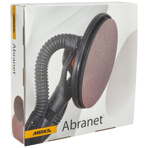 Mirka Abranet Netz-Schleifscheiben Ø 225 mm Klett / Korn P240 / 25 Stk / zum Schleifen von Holz, Spachtel, Lack, Kunststoff / 5422302525