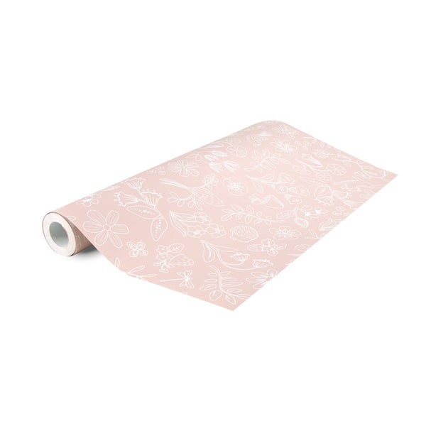 Tapetenrolle mit Blumenmuster