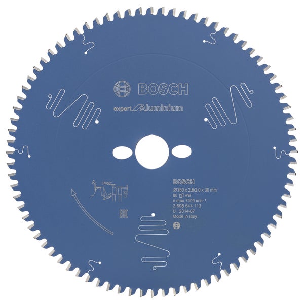 Bosch Kreissägeblatt Expert for Aluminium für Kapp- und Gehrungssägen 260 x 30 x 2,8 mm 80 - 2608644113