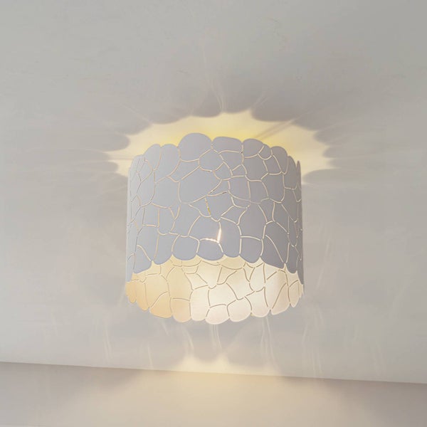 Lindby Deckenlampe Aralena (Modern) in Weiß aus Metall (1 flammig, E27) - Deckenleuchte Lampe Wohnzimmerleuchte